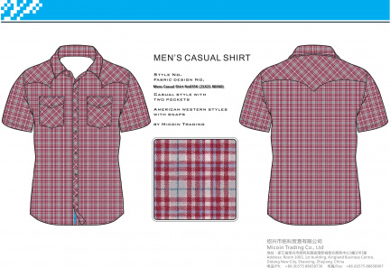 Mens Casual Shirt No0356 (21X21 80X60)