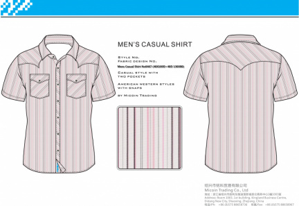 Mens Casual Shirt No0467 (40X100D+40D 130X80)