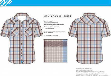 Mens Casual Shirt No0525 (21X21 88X62)