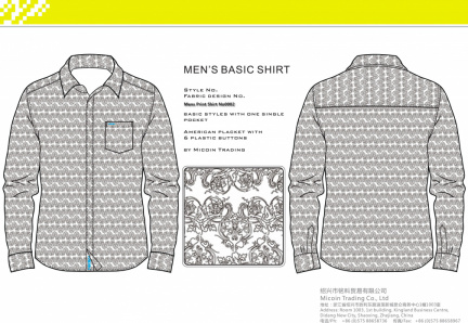 Mens Print Shirt No0002