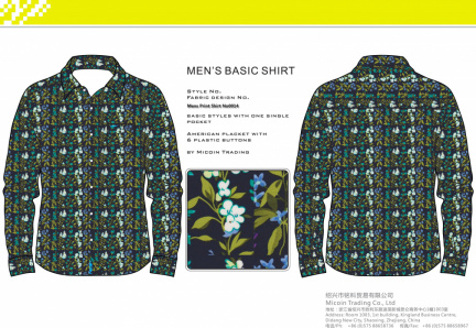 Mens Print Shirt No0014