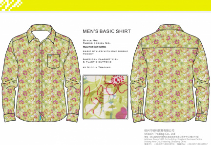 Mens Print Shirt No0016