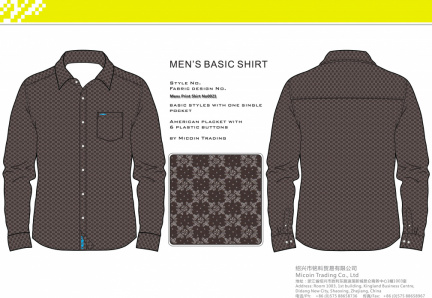 Mens Print Shirt No0021