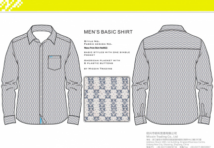 Mens Print Shirt No0022