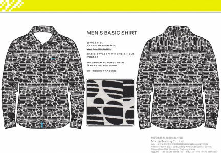 Mens Print Shirt No0023