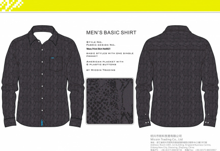 Mens Print Shirt No0027