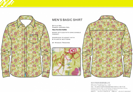 Mens Print Shirt No0032