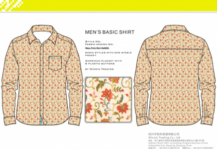 Mens Print Shirt No0033