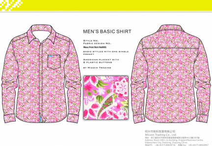 Mens Print Shirt No0035