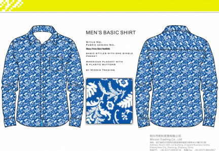 Mens Print Shirt No0036