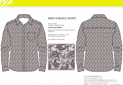 Mens Print Shirt No0040