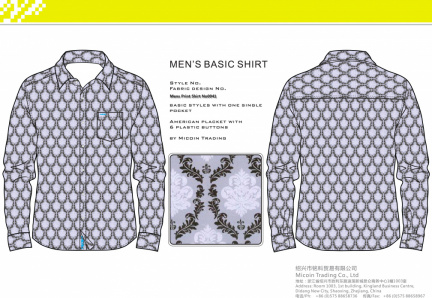Mens Print Shirt No0041