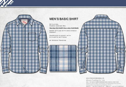 Mens Basic Shirt No0615 (linen cotton 32x30 80x60)